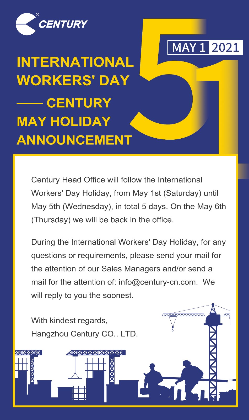 International Workers' Day – Century May Holiday Announcement.jpg